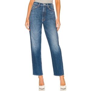 NEW MOTHER The Slider Hover in Punch Buggy Denim Jeans Size 26